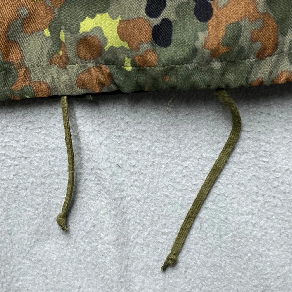 VTG 1994 German Flecktarn Camo Gore Tex Style Rain Parka Jacket 48/50 Bundeswehr